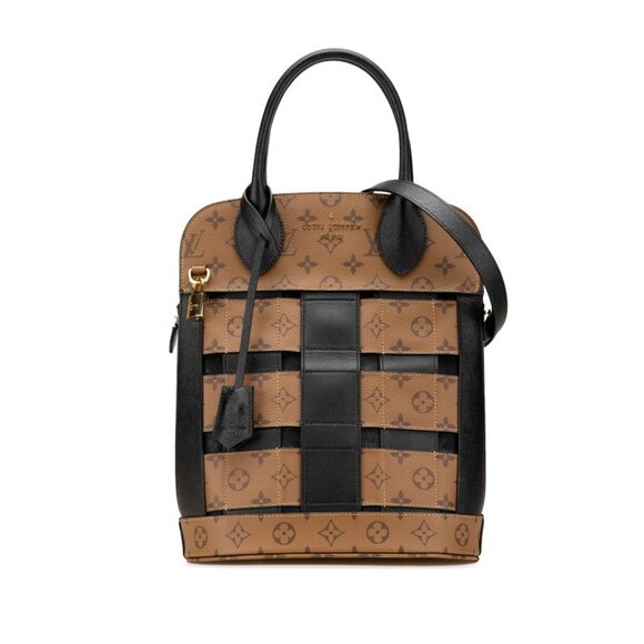 LOUIS VUITTON Black Monogram Leather Shoulder Bag - Picture 1 of 13